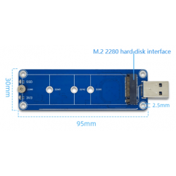 Moduł obudowa na dysk SSD adapter JMS583 USB 3.0 na M.2 NVMe